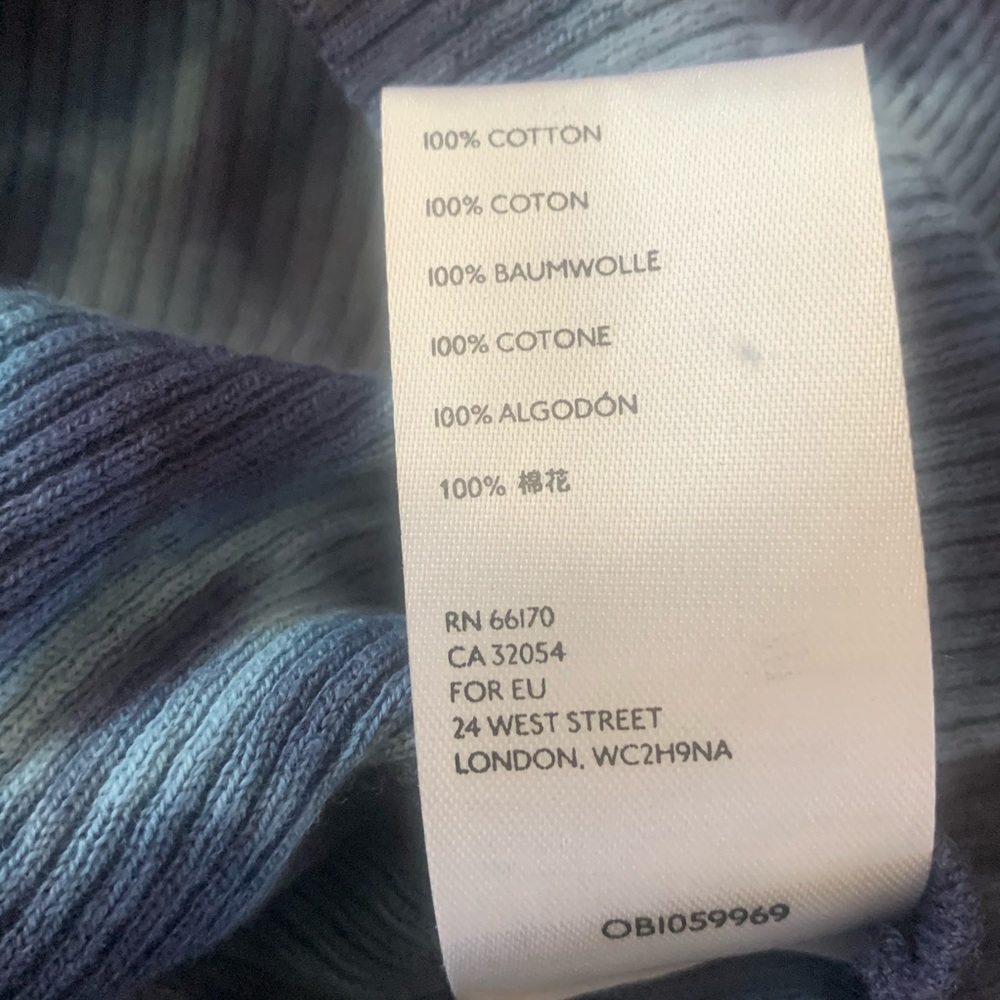NWT Free People Rory Henley Top Tie Dye Navy M - Picture 13 of 13